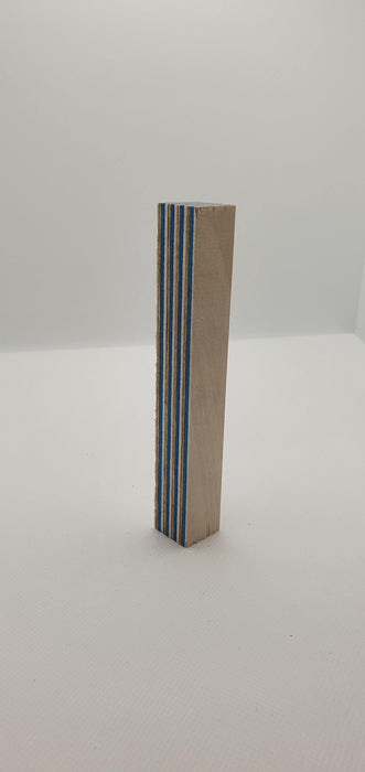 Wood Pen Blank 130x20x20mm (White, Brown, Blue) - Makers Central 