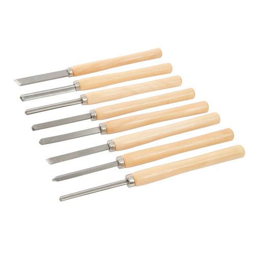 Silverline Wood Turning Chisel Set (8 Pieces)