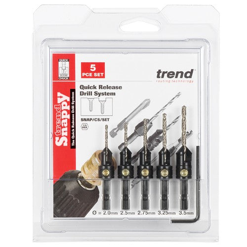 TREND SNAPPY 5 PIECE COUNTERSINK SET
