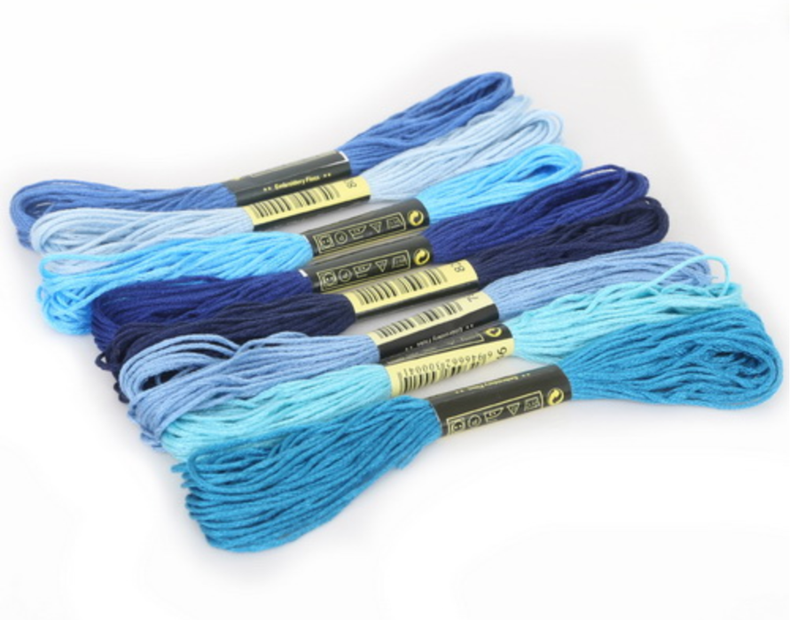 Embroidery Thread - Blue Shades - Makers Central 