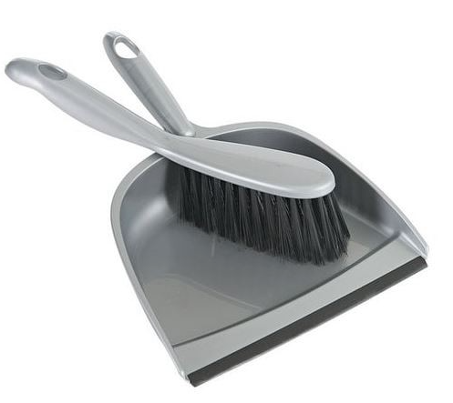 Dustpan & Brush - Grey