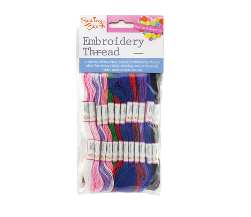 Embroidery Thread 12 Colours - Makers Central