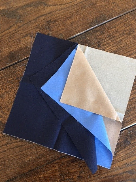 Cotton Fabric Patches – Block Colours (4 Pack)