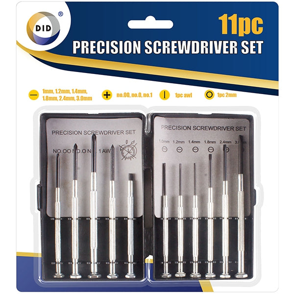 Precision Screwdriver Set (11 Pieces)