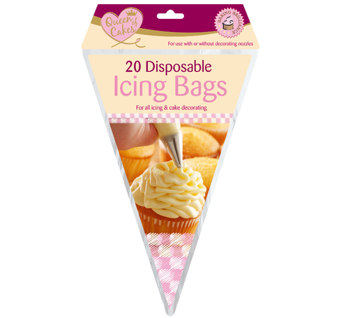 Queen of Cakes Disposable Icing Bags (20 Pack) - Makers Central 