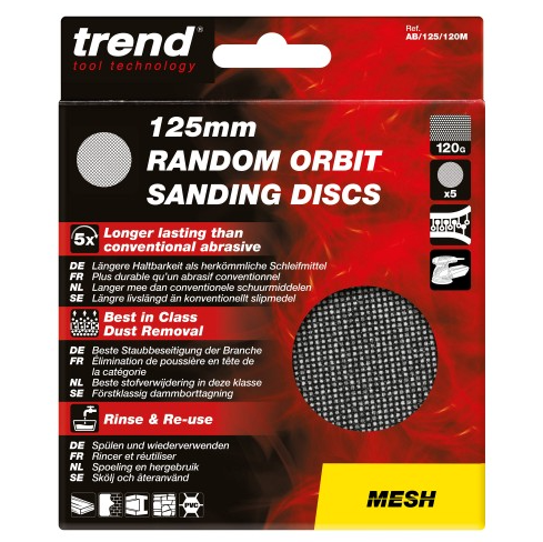 Mesh Sanding Disks -125mm (5 pack)