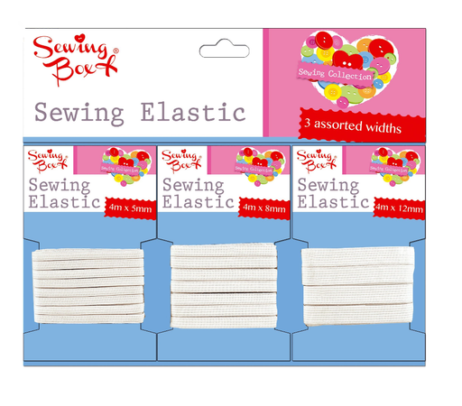 Sewing Box Sewing Elastic 3 Pack - Makers Central