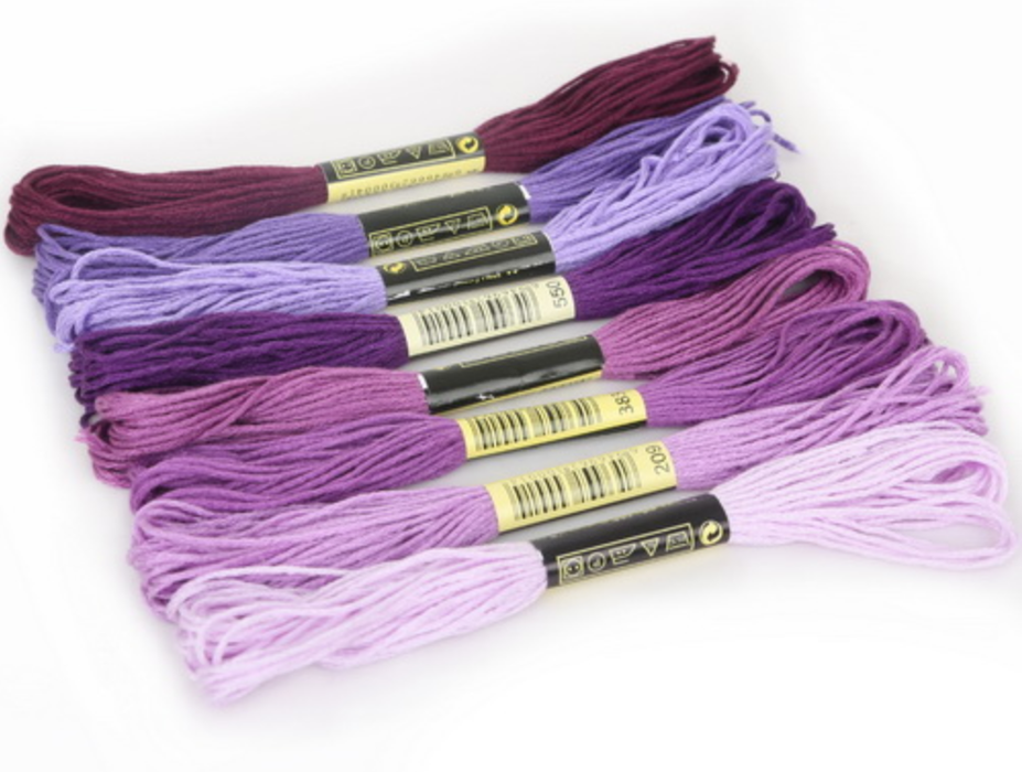 Embroidery Thread - Purple Shades