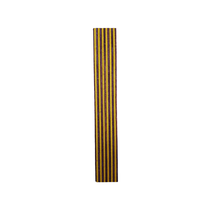 Wood Pen Blank 130x20x20mm (Purple & Yellow) - Makers Central 