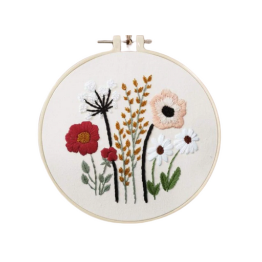 Embroidery Kit - Wild Flowers #1 - Makers Central 
