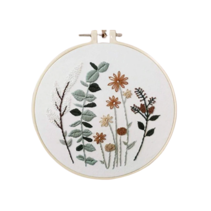 Embroidery Kit - Wild Flowers #2 - Makers Central 