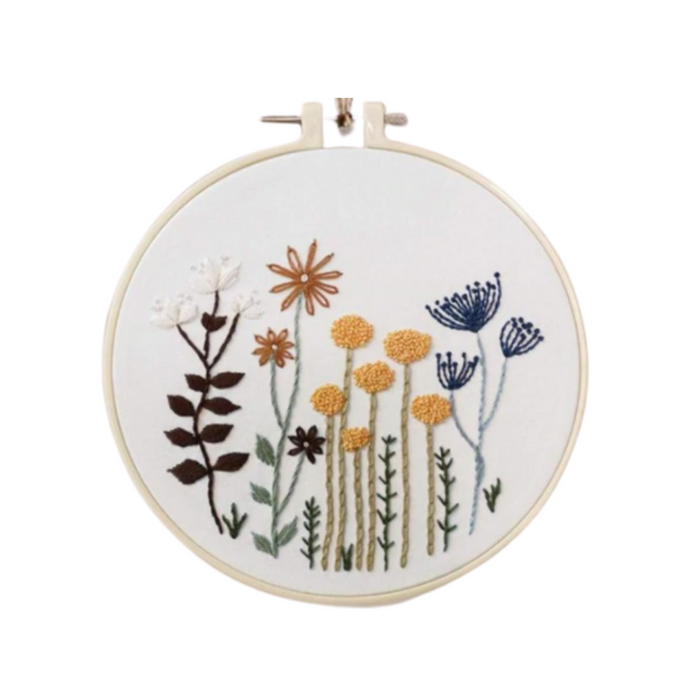 Embroidery Kit - Wild Flowers #3 - Makers Central 