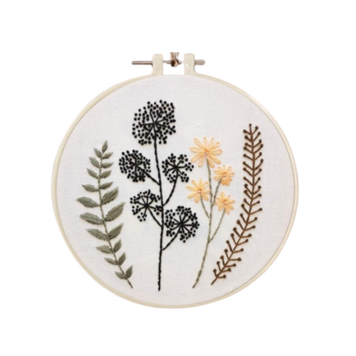 Embroidery Kit - Wild Flowers #5 - Makers Central 