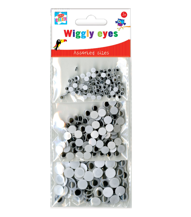 KIDS CREATE WIGGLY EYES 3 ASSORTED SIZES - Makers Central 