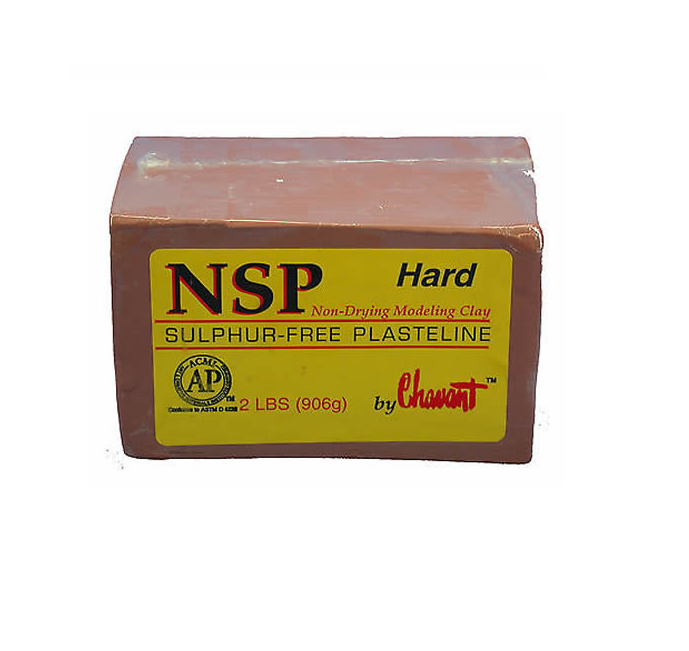 N.S.P Chavant Hard - Brown - Sulfur-Free Plasteline - 2lb - MB Fibreglass
