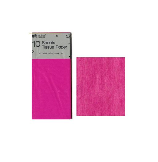 Giftmaker Tissue Paper Hot Pink 10 Sheets - Makers Central 