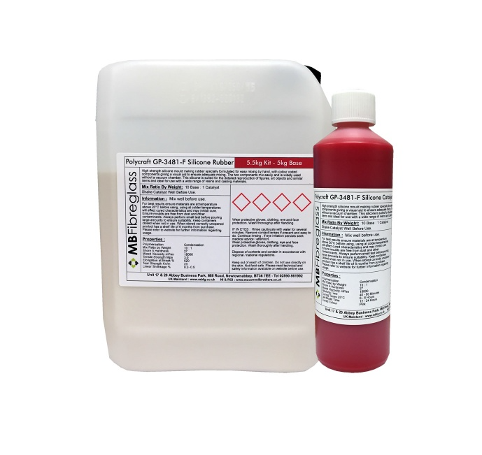 Polycraft GP-3481F Silicone Kit 5.5kg (Red Fast Catalyst) - MB Fibreglass