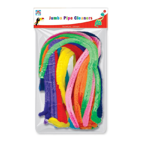 15 JUMBO PIPE CLEANERS ASSORTED COLOURS - Makers Central 