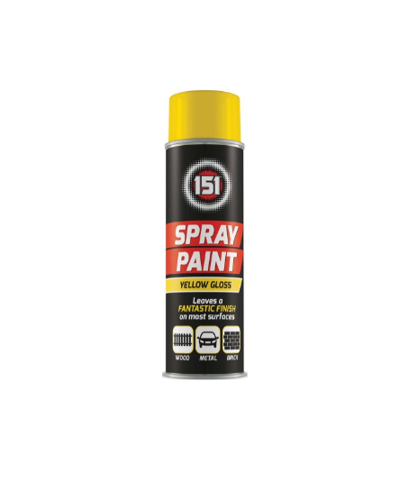 Spray Paint - Yellow Gloss 200ml - Makers Central 