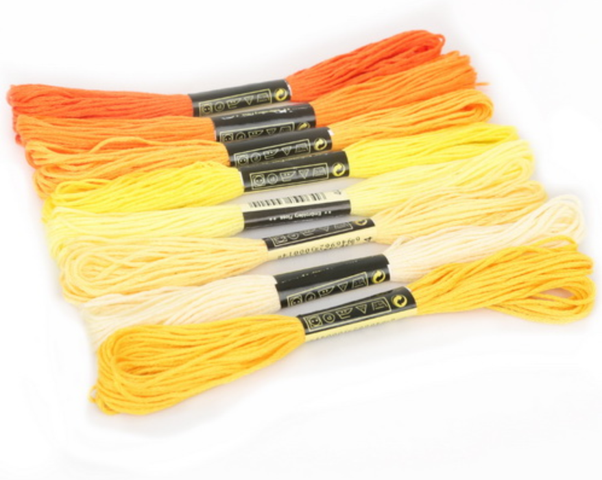 Embroidery Thread - Yellow Shades