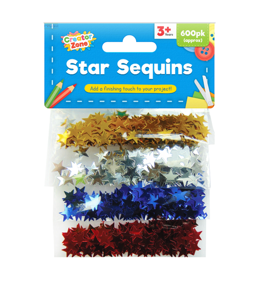 Creator Zone Star Sequins 600 Pack - Makers Central 